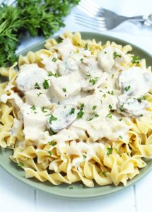 Crockpot Chicken Stroganoff